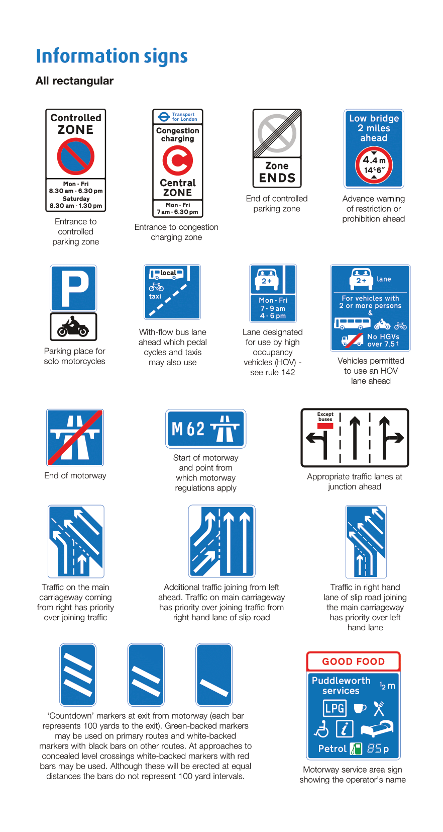 the highway code traffic signs 7