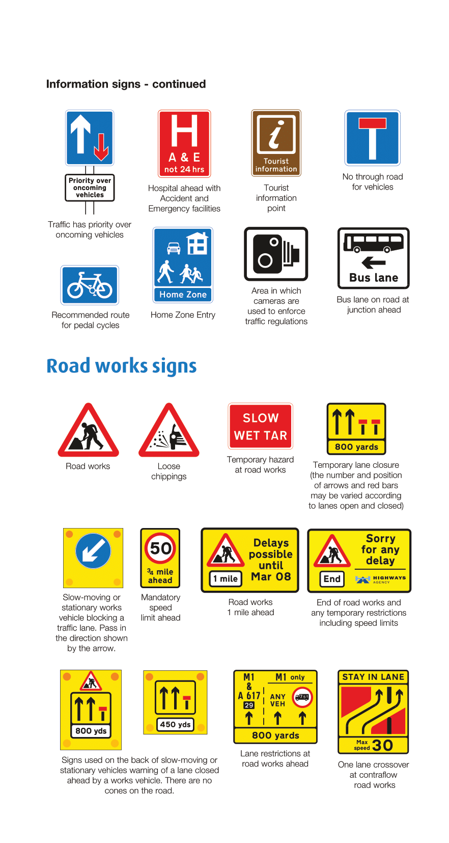 the highway code traffic signs 8